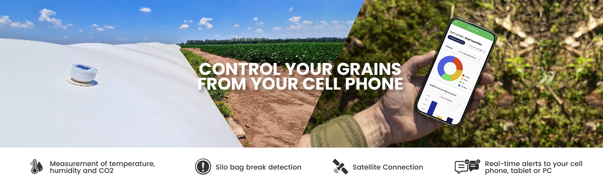 Control Your Grains from your cell phone