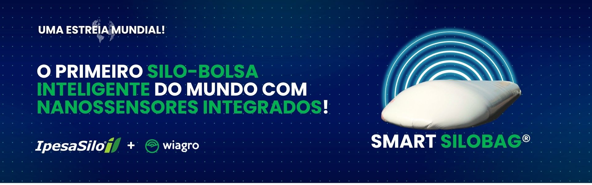 Primeiro silo-bolsa inteligente
